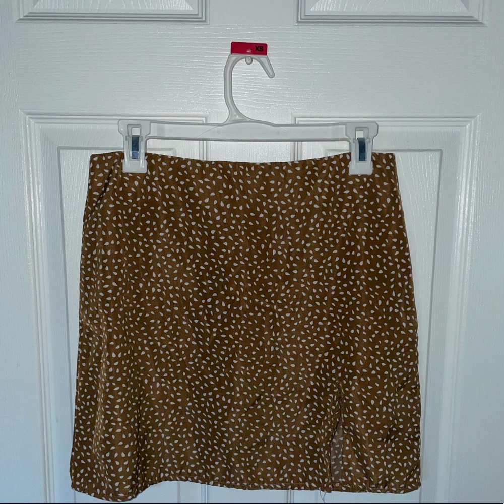 mini polkadot skirt